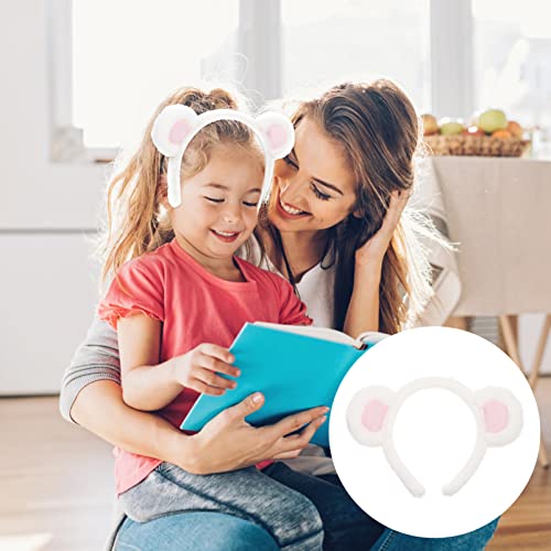 CALLARON Tiara De Orelha De Urso Tiara De Pelúcia Para Cuidados O Rosto Headwear Feminino