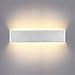 Produktbild Yafido Wandlampe Innen 14W LED Wandleuchte Up Down Wandbeleuchtung AC 230V Warmweiß Silber gebürstet für Schlafzimmer Wohnzimmer Bad Flur Treppen 40CM