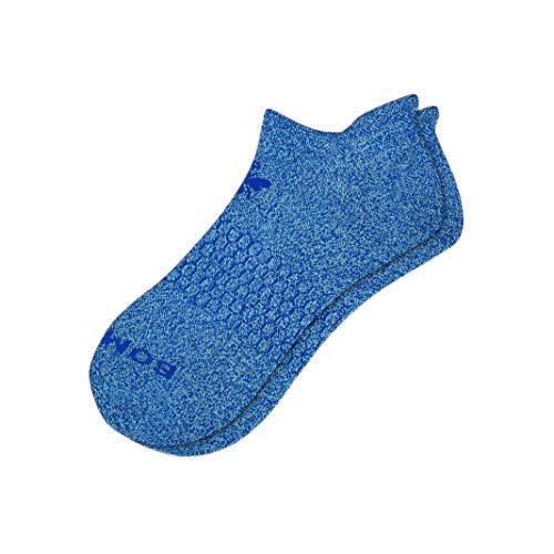 2 Pack Bombas Women's Marls Ankle Socks, (Lagoon Blue, Medium)