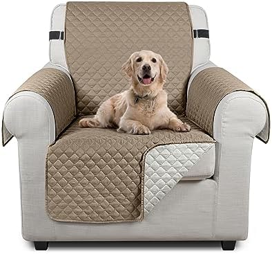 TAOCOCO Sofa Covers,1 Seater Sofa Slipcovers,Non Slip Sofa Covers,Settee Covers,Sofa Protectors from Pets,Washable Sofa Covers for Dogs(Brown)