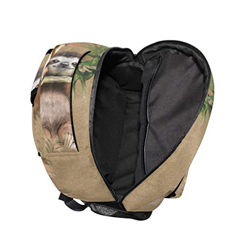 ALAZA Cute Sloth Animal Funny Large Backpack Personalized Laptop iPad Tablet Travel School Bag with Multiple Pockets4