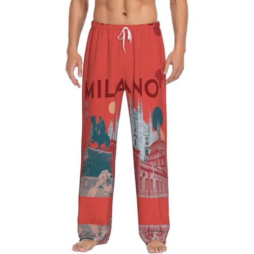 Pantalon de pyjama en flanelle homme de haute qualité Milano Art