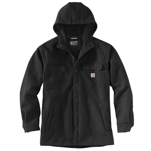 Carhartt Herren Rain Defender Relaxed Fit Heavyweight Kapuzenshirt Jac, Schwarz, L