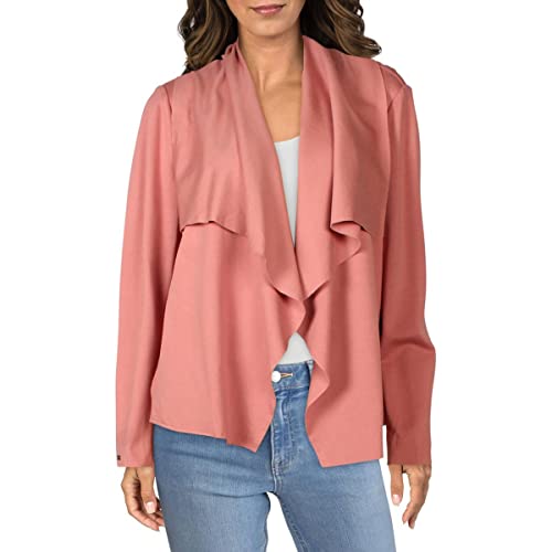 Anne Klein Womens Layering Open Front Open-Front Blazer