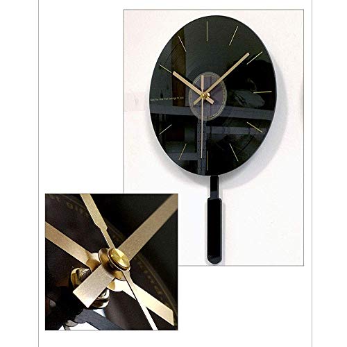 Horloge murale design microphone pendule acrylique verre trempé - 5