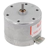 DC 12V Spindle Motor EG-530AD-2B, Audio Capstan Motor for Tape Recorder, CD, DVD Player, Metal Shaft 2400 RPM, 0.079" Diameter, Silver