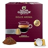 Gran Caffè Garibaldi Espresso Pods, Italian Roasted Coffee, Compatible Nespresso Original Line Machines, Nitrogen Flushed, Full-Bodied Crema, Almond & Dried Fruit - Dolce Aroma 50 Aluminum Cups