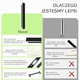 auralab 60cm Długa Lampa Ścienna Zewnętrzna, IP65 Wodoszczelna Długa Kinkiet Zewnętrzny, 3000K LED Nowoczesne Oświetlenie LED Zewnętrzna do Basenu, Salonu i Ganku, Czarna