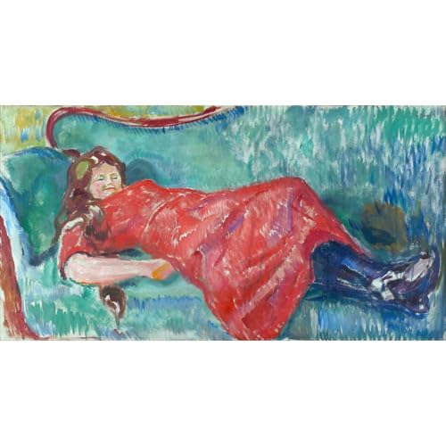 Impression giclée Munch Sur le canapé 76x101 cm ARTICULOZY décoration murale