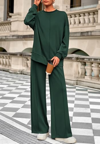 BTFBM Women Fall Fashion 2025 2 Piece Outfits Sweatsuit Set Jogger Sweatpants Matching Lounge Sets Airport Tracksuit