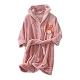 Peignoir en polaire : le peignoir pour enfants est fabriqué en tissu de flanelle doux, qui est moelleux et chaud, et le haut s'adapte très bien à la peau des enfants. Les enfants vont l'adorer ! De plus, il est facile à entretenir et peut être lavé en machine