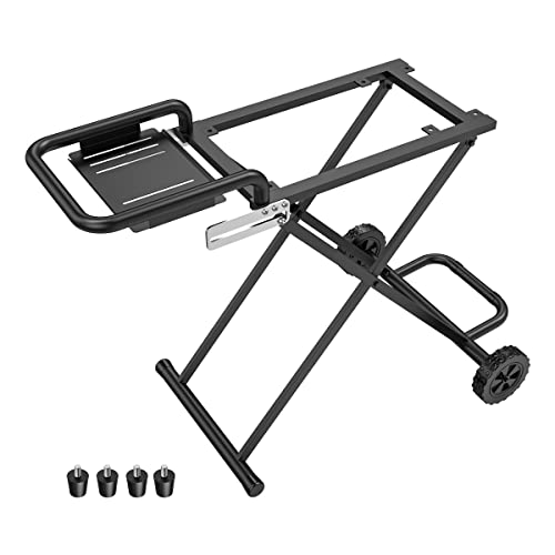 Image of SafBbcue Flat Top Tabletop Griddle Stand for Blackstone Tabletop 17 inch 22 inch Grill Portable Grill Cart Folding Outdoor Griddle Shelf