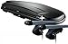 Produktbild Dachbox schwarz VDP Juxt 500 großer Dachkoffer 500 Liter abschließbar + Alu-Relingträger Dachgepäckträger kompatibel mit VW Passat Variant 3C 05-10