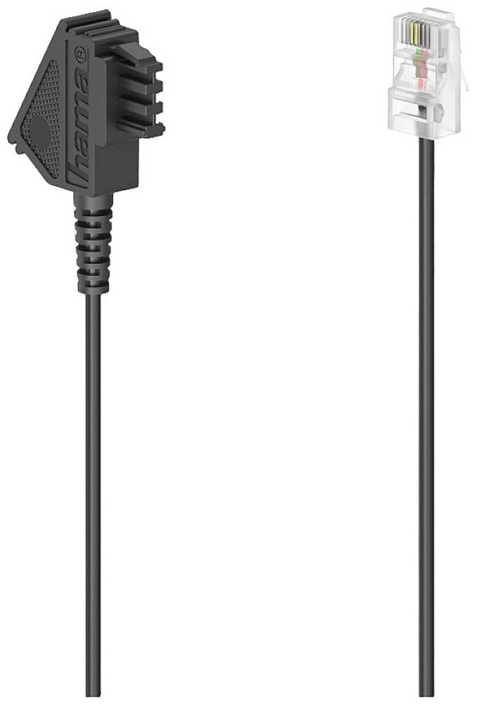 Hama 00201111 cable telefónico 0,5 m Negro