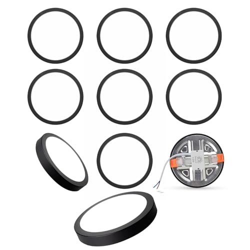 El Mejor Listado de Plafones para el cuarto de baño los mejores 10. 45 Megaluz Lámpara de Techo Redonda Empotrable 12W, Plafón LED para Techo Luz Blanca 3000K/4000K/6500K, 850LM, Ø118mm, Para Interior de Casas, Cocina, Oficina