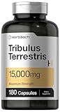 Horbaach Tribulus Terrestris for Men 15000mg | 180 Capsules | Maximum Strength | Non-GMO, Gluten Free Extract Supplement