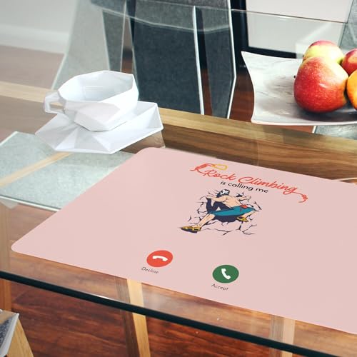 Set de table liège rose anti-rayure grand format pour table propre