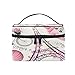 Travel Cosmetic Bag Paris Eiffel Tower Flower Toiletry Makeup Bag Pouch Tote Case Organizer Storage For Women Girls
