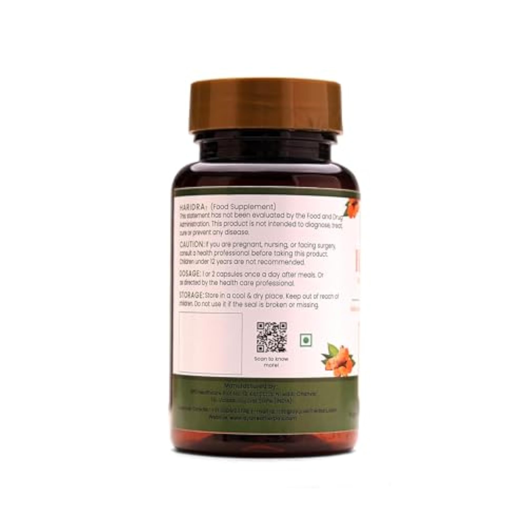 Ayurleaf Herbals Haridra Turmeric Capsules
