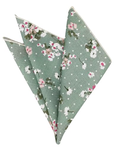 Image of Kebocis Men's Floral Pocket Square Handkerchief for Men