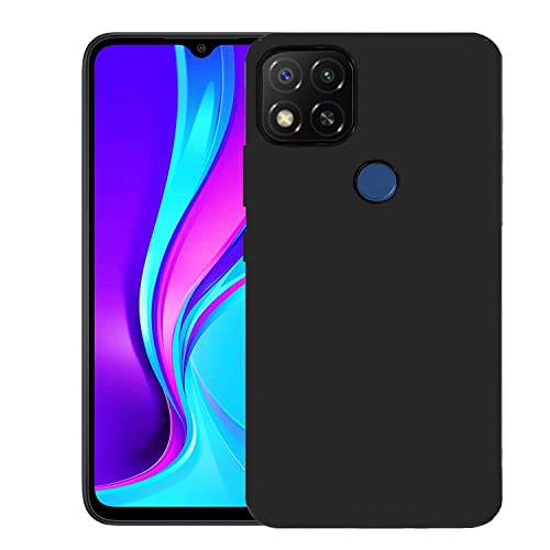 Image of Mobile Back Cover Case for Redmi 9 (Silicone Case|CameraProtection|Black SC1510)