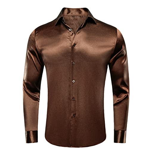 Chemise en satin homme anti-plis pour costume de cérémonie Cy-1508
