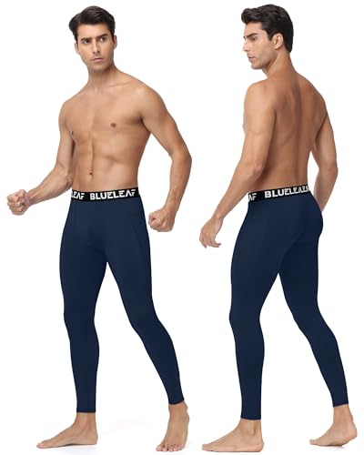 Blueleaf Men's Compression Pants Running Workout Leggings with Pockets Athletic Tights Base Layer for Basketball Sports2