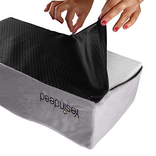 Yesindeed Brazilian Butt Lift Pillow – Dr. Approved For Post Surgery Recovery Seat – Bbl Foam Pillow + Cover Bag Firm Support Cushion Butt Support Technology - Grey #TOP3