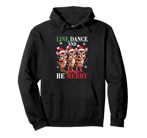 Reindeer Line Danse et Be s Joyeux Noël Sweat à Capuche
