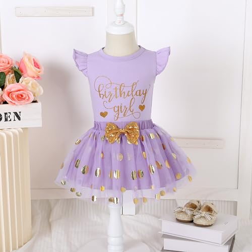 Image of LYSMuch Girls Birthday Outfit Birthday Girls Shirt Princess Tutu Tulle Skirt