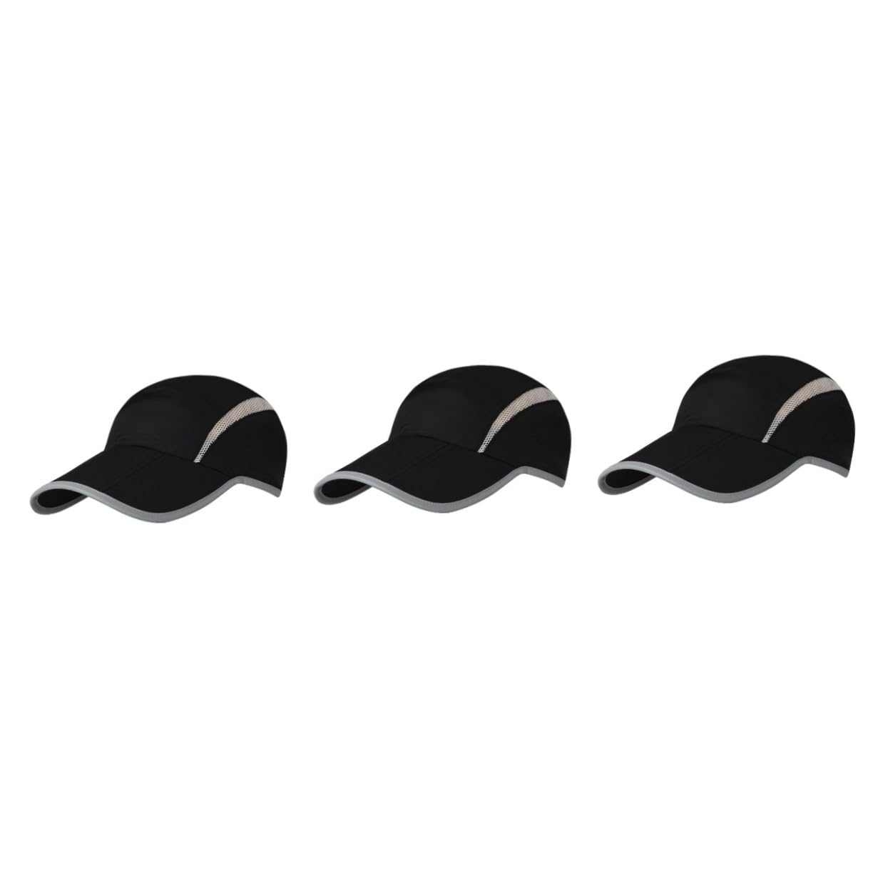 Beavorty Chapeau De Soleil Casquette Hommes Respirant Chapeaux De Sport pour Hommes Caps pour Hommes Chapeau D'été pour Hommes Chapeau pour Hommes Nylon Black