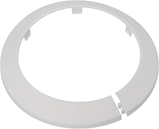 uxcell Pipe Cover Decoration, 110mm PP Plastic Escutcheon Water Pipe Drain Line Cover White 2pcs