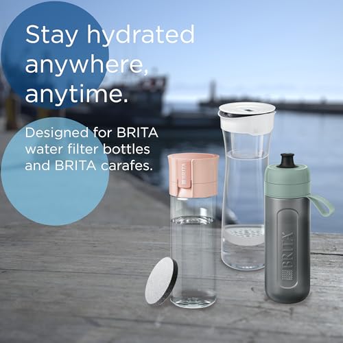 BRITA MicroDisc Replacement Filter Discs for FillandGo and Filter Bottles, Reduce Chlorine, microparticles and Other impurities - 3 Pack