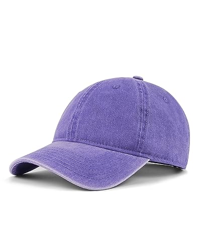 Image of XXL Baseball Cap For Big Heads, Soft Crown Washed Dad Hat, Oversized Denim Cap For Men Women Golf, Travel, Daily Wear