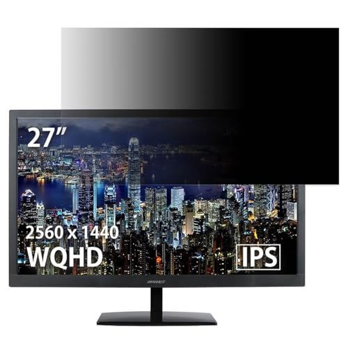 JAPANNEXT JN-IPS2777WQHD 27インチ 対応 覗き見防止 フィルター プライバシーフィルター パソコンPC モニター 液晶保護フィルム ブルーライトカット 反射防止 パソコン セキュリティーのぞき見防止 両面使用可能 反射防止 着脱簡