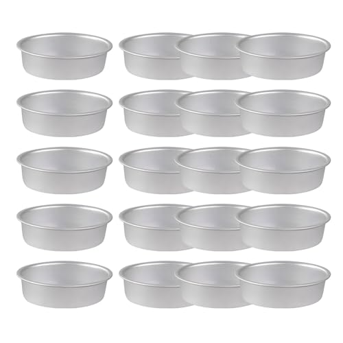 Fluxioxtna 20 sartenes ovaladas esenciales para hornear en el hogar, sartenes ovaladas delicadas de aluminio antiadherentes para pasteles, panes, carnes