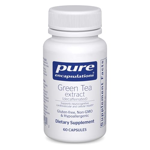 Pure Encapsulations Green Tea Extract (Decaffeinated) | Hypoallergenic Antioxidant Support for All