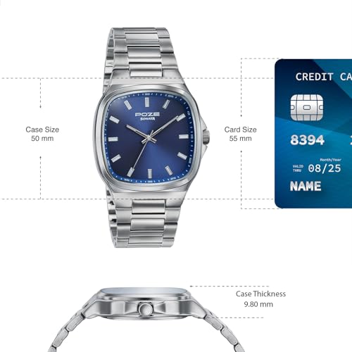 Image of Sonata Poze 9 with Quartz Analog with Sheet Metal Strap Watch for Men