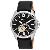 Made in Germany OSCO GERMANY Automatik Armbanduhr mit Lederband 06211001