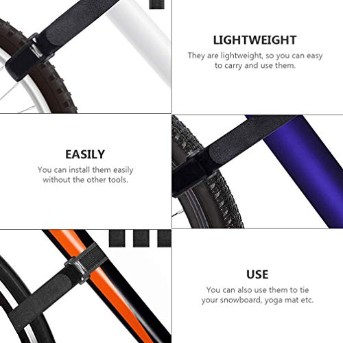 BESPORTBLE 4 peças de rodas de bicicleta, tiras ajustáveis para bicicletas, tiras estabilizadoras im