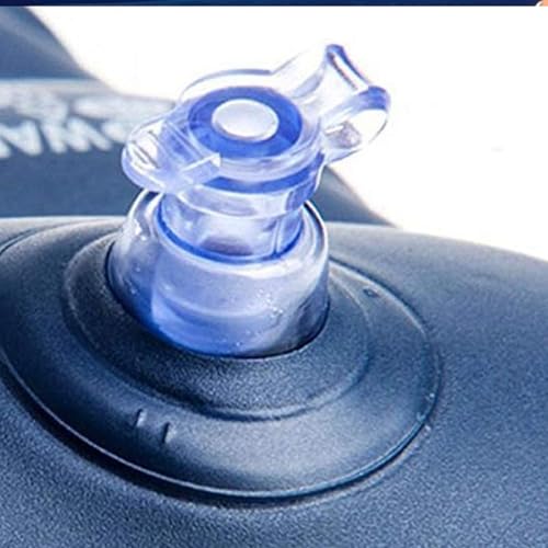 Image of TruVeli Neck Pillow for Travel Velvet Air Inflatable Neck Cushion for Car, Camping Adjustable Foam Support Portable Lightweight Comfort Rest for Car (1)