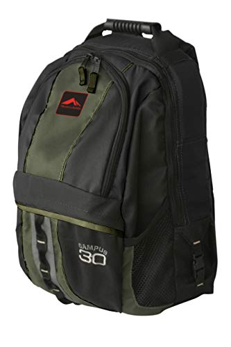 1330 - MOCHILA CAMPUS 30 - VERDE COM PRETO