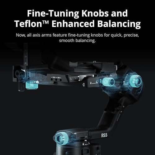 DJI RS 5 Combo, Gimbal Stabilizer for Camera, Canon/Sony/Nikon/Fujifilm - 5