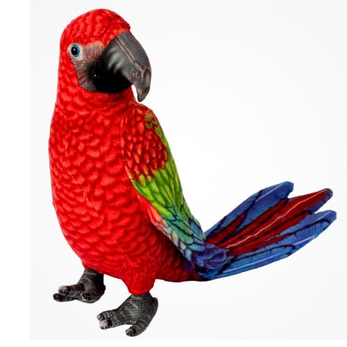 Image of Tickles Cute Parrot Soft Stuffed Plush Bird Toy for Kids Boys & Girls Birthday Gifts (Size: 30 cm Color: Multicolor)