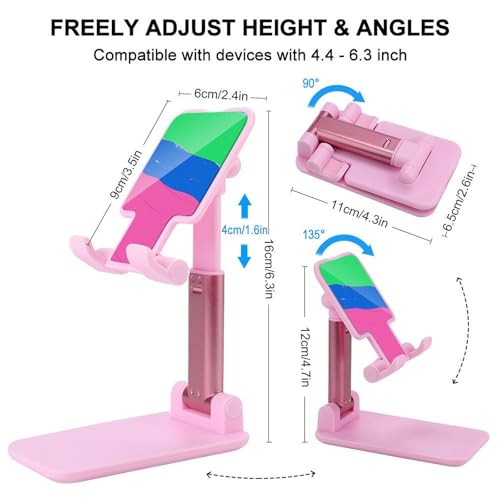 Support de téléphone portable pliable réglable pour éviter reflets