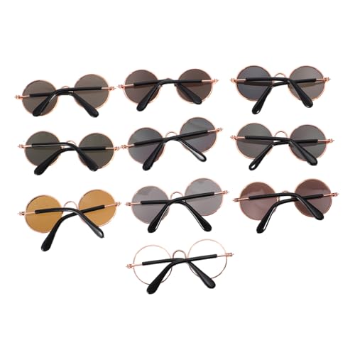CIYODO 10pcs Dog Puppy Cat Sunglasses Small Breed Dog Accessories Fashion Pet Goggles for Photo Props