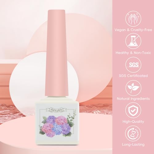 ADHERE 12ml Kit de gel de esmalte magnético 8 unidades com bastão magnético, esmalte em gel holográf