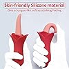 LYAMais Zunge Lecken Vibratoren Für Frauen Klitoris Stimulation Nippel Massager mit 10 Vibrationsmodi, G-Punkt Dildo Vibrator Sexspielzeug für die frau Vibration für Paare #5