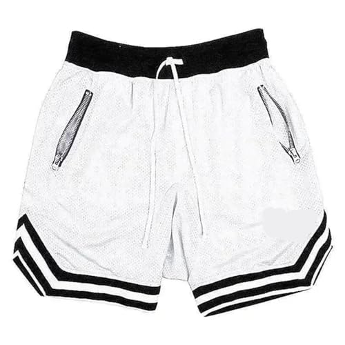 Short de fitness homme anti-transpiration avec pantalon de survêtement court en maille