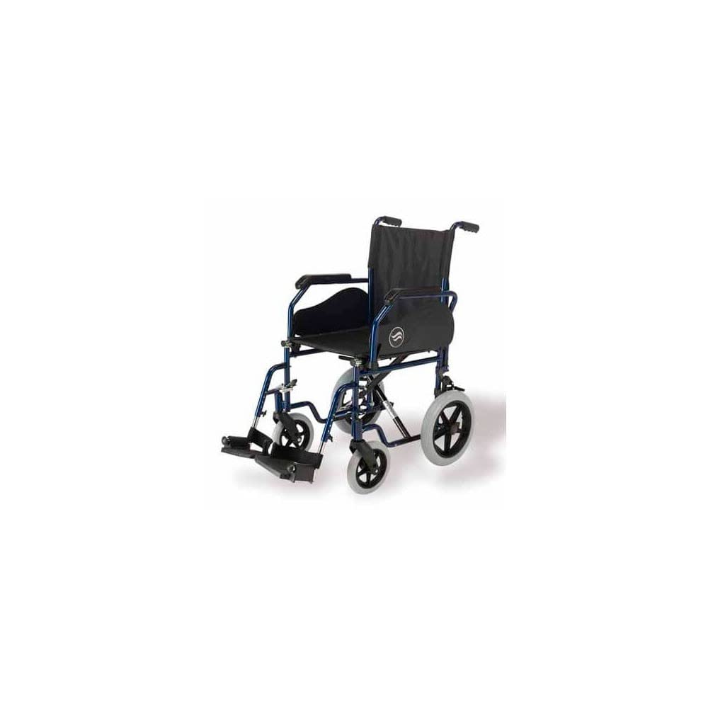 Silla ruedas manual en acero plegable con rueda trasera 12" Breezy 90 ancho asiento 45 cm